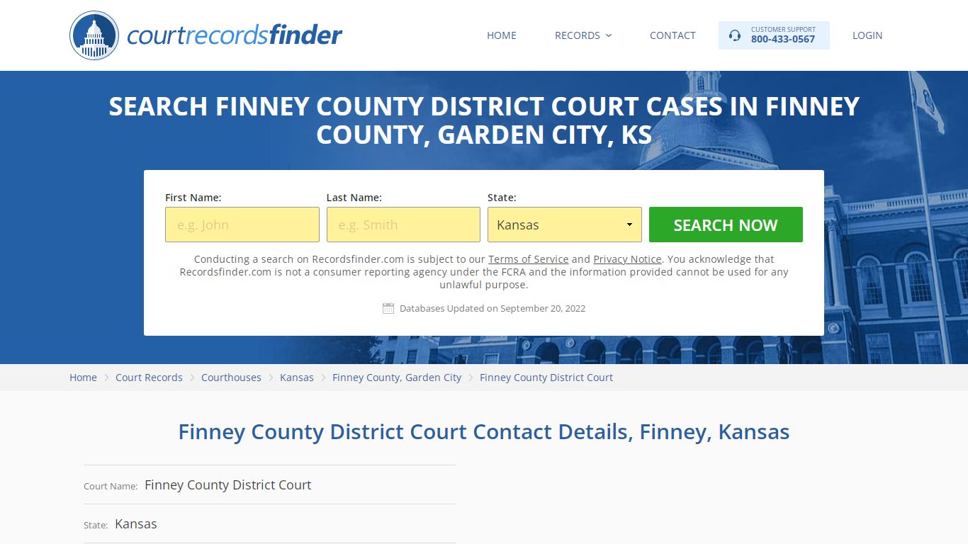 Finney County District Court Case Search - RecordsFinder